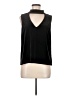 Waverly Grey 100% Polyester Black Sleeveless Blouse Size M - photo 1