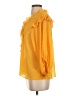 By Anthropologie 100% Polyester Yellow 3/4 Sleeve Blouse Size S - photo 5