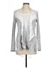 Blue Planet Silver Cardigan Size L - photo 1