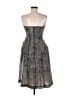 Philosophy Metallic Silver Cocktail Dress Size 8 - photo 2