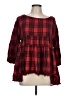 Entro Red 3/4 Sleeve Blouse Size L - photo 1