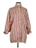 Zara Basic Stripes Red 3/4 Sleeve Button-Down Shirt Size XS - photo 1