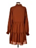 Sam and Jess 100% Polyester Solid Brown Casual Dress Size M - photo 2