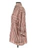 Zara Basic Stripes Red 3/4 Sleeve Button-Down Shirt Size XS - photo 5