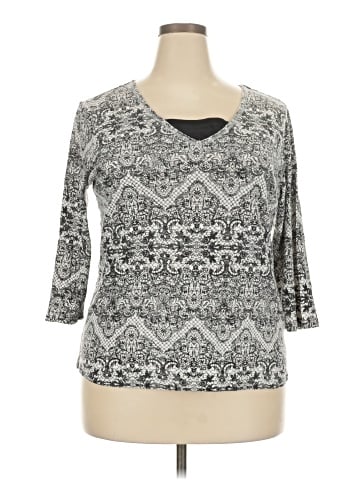 Basic Editions 3/4 Sleeve Top (view 1)