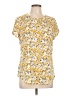 Papillon Yellow Short Sleeve Blouse Size L - photo 1