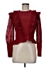 Robert Rodriguez Red Long Sleeve Blouse Size 6 - photo 1