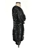 H:ours Metallic Black Cocktail Dress Size XXS - photo 4