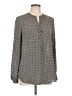 Pleione 100% Polyester Gray Long Sleeve Blouse Size L - photo 1