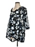 Motherhood 100% Polyester Floral Blue 3/4 Sleeve Blouse Size S - photo 1
