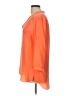 Amanda Uprichard 100% Silk Orange 3/4 Sleeve Silk Top Size L - photo 5
