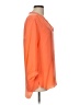 Amanda Uprichard 100% Silk Orange 3/4 Sleeve Silk Top Size L - photo 4