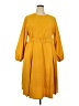 Assorted Brands 100% Polyester Solid Yellow Casual Dress Size 2X - photo 1