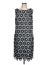 Talbots 100% Polyester Print Blue Casual Dress Size 12 - photo 1