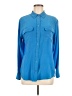 Equipment Blue Long Sleeve Button-Down Shirt Size M - photo 1