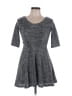 Area Code Tweed Gray Silver Casual Dress One size (estimated) - photo 1