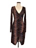 Marciano Chevron-herringbone Brown Cocktail Dress Size M - photo 1
