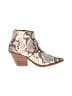 AGL Snake Print Ivory Tan Ankle Boots Size EU (IT) 39 1/2 / US 9 1/2 - photo 1