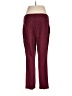 Chico's Solid Burgundy Casual Pants Size L - photo 2