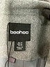 Boohoo 100% Polyester Solid Gray Coat Size 24 waist - photo 6