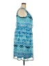 AGB 100% Polyester Print Blue Casual Dress Size 2X - photo 4