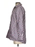 Foxcroft 100% Polyester Stripes Silver Long Sleeve Blouse Size 2 - photo 5