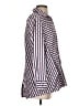 Foxcroft 100% Polyester Stripes Silver Long Sleeve Blouse Size 2 - photo 4