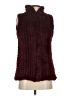 Aqua 100% Polyester Burgundy Sweater Vest Size XS - photo 1