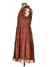 Aureum 100% Polyester Paisley Brown Casual Dress Size S - photo 5