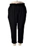 Stylus Solid Black Casual Pants Size 2X - photo 1