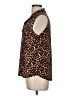 Always Indigo Animal Print Brown Sleeveless Blouse Size M - photo 5