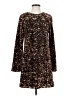 H&M Animal Print Brown Cocktail Dress Size S - photo 1