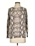 Etoile Animal Print Silver Pullover Sweater Size S - photo 1