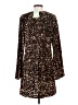 H&M Animal Print Brown Cocktail Dress Size S - photo 2