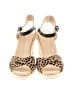 Nine West Animal Print Tan Ivory Sandals Size 8 - photo 2