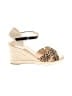 Nine West Animal Print Tan Ivory Sandals Size 8 - photo 1