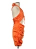 White Fox 100% Polyester Orange Cocktail Dress Size M - photo 4