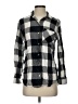 Aeropostale Plaid Gray Long Sleeve Button-Down Shirt Size XS - photo 1
