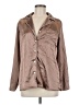 Ekouaer Metallic Brown Long Sleeve Blouse Size M - photo 1