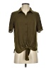 Vince Camuto 100% Polyester Green Short Sleeve Blouse Size XS - photo 1