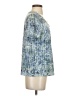 Erika Blue Short Sleeve Blouse Size S - photo 4
