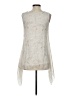 Giusy 100% Silk Ivory Sleeveless Blouse Size S - photo 2