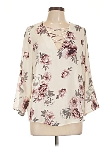 Justify 3/4 Sleeve Blouse (view 1)