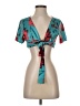 Unbranded Teal Short Sleeve Blouse Size S - photo 1