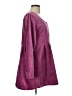 Fiona 100% Polyester Burgundy Long Sleeve Button-Down Shirt Size L - photo 4