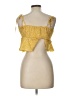 Shein 100% Polyester Yellow Sleeveless Blouse Size L - photo 2