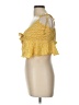 Shein 100% Polyester Yellow Sleeveless Blouse Size L - photo 5