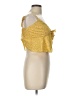 Shein 100% Polyester Yellow Sleeveless Blouse Size L - photo 4