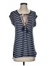Max Studio Blue Short Sleeve Top Size XS - photo 1