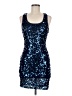 Forever 21 100% Polyester Stars Blue Cocktail Dress Size M - photo 1